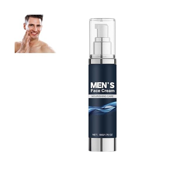 Crème hydratante pour le visage pour homme, anti-âge, réduction des rides, raffermissement et lissage de la peau, rafraîchiss...