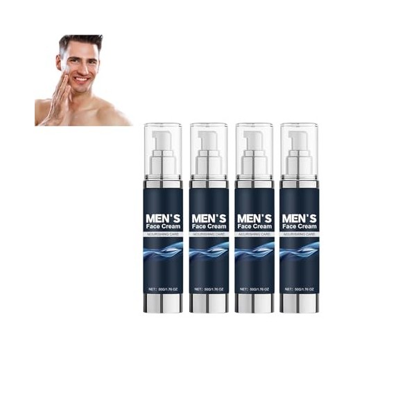 Crème hydratante pour le visage pour homme, anti-âge, réduction des rides, raffermissement et lissage de la peau, rafraîchiss...