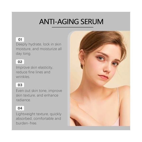 Sérum Complexe Régénérant, Sérum Réparateur Intensif, Lotion Anti-Âge Avancée pour les Rides, les Ridules et lÉclat du Teint ...