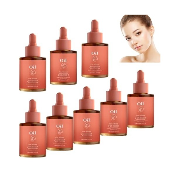 Sérum anti-âge pour le visage - Essence hydratante et raffermissante pour peaux sèches et sensibles - Réduit les pores - Comb...