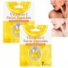Capsules de sérum à la vitamine C pour le visage, hydratent, illuminent et unifient le teint, sérum anti-âge et éclaircissant...