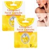 Capsules de sérum à la vitamine C pour le visage, hydratent, illuminent et unifient le teint, sérum anti-âge et éclaircissant...