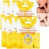 Capsules de sérum à la vitamine C pour le visage, hydratent, illuminent et unifient le teint, sérum anti-âge et éclaircissant...