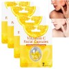 Capsules de sérum à la vitamine C pour le visage, hydratent, illuminent et unifient le teint, sérum anti-âge et éclaircissant...