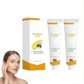 Lot de 2 crèmes anti-rides légères et non grasses pour le corps - Crème hydratante anti-âge - Format voyage - Réduit les ridu...