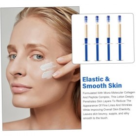 4 pièces crème dessence élastique de collagène polypeptidique, lotion anti-rides de collagène micromoléculaire, crème desse