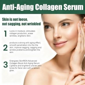 Sérum raffermissant au collagène anti-âge, atténue les ridules, sérum hydratant anti-rides, sérum facial raffermissant léger ...