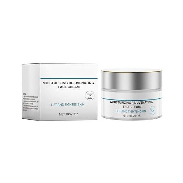 Crème raffermissante pour le visage - 30 g - Crème hydratante pour le visage - Soin nourrissant pour routine quotidienne mati