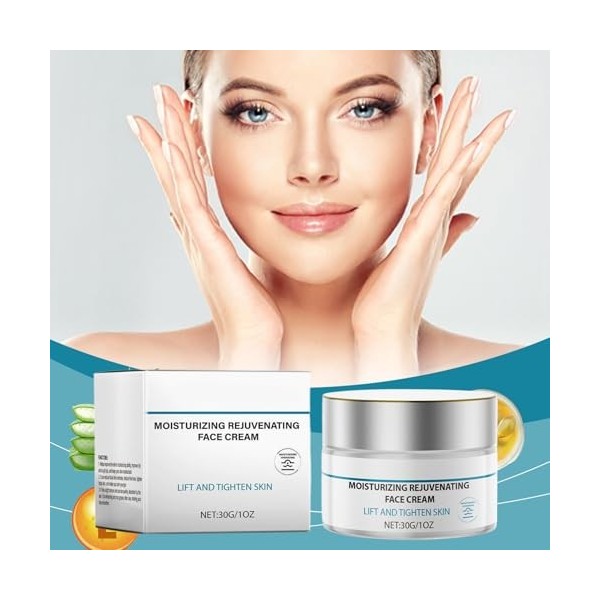 Crème raffermissante pour le visage - 30 g - Crème hydratante pour le visage - Soin nourrissant pour routine quotidienne mati
