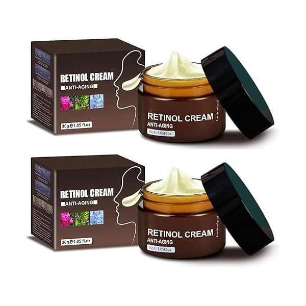 Retinol Anti Aging Wrinkle Removal Skin Firming Cream, Retinol Cream Anti-Aging with Hyaluronic Acid and Vitamin C,Anti-Aging...