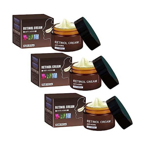 Retinol Anti Aging Wrinkle Removal Skin Firming Cream, Retinol Cream Anti-Aging with Hyaluronic Acid and Vitamin C,Anti-Aging...
