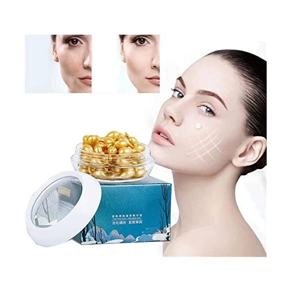 Snake Venom Extract Serum Capsule For Eyes Anti-wrinkle Anti-aging Moisturizing,Intensive Facial Serum Collagen Cream 3box C...