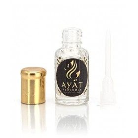 AYAT PERFUMES - Musc Tahara 6 ML 100% Huile - Musk Tahira Intime Sans Alcool Musc Halal Unisex Pour Se Purifier Texture Épais