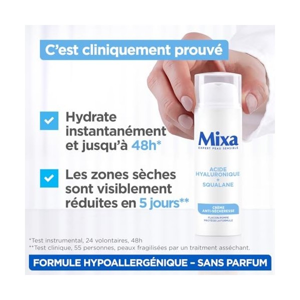MIXA LAB CREME FLUIDE HYDRATANTE Crème Jour et Nuit