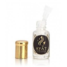 AYAT PERFUMES - Musc Tahara 6 ML 100% Huile - Musk Tahira Intime Sans Alcool Musc Halal Unisex Pour Se Purifier Texture Épais