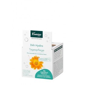 Kneipp 24h Hydro Crème de jour avec calendula bio et vitamine E Pour peaux normales à sèches Végétalien 50 ml