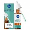 NIVEA Derma Skin Clear Sérum Purifiant et Apaisant 1 x 30 ml - Sérum visage à lAcide Hyaluronique, Provitamine B5 & Niacin Cr...