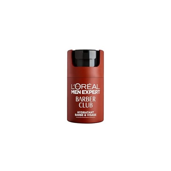 LOréal Men Expert Barber Club Soin Barbe Courte et Visage - 50ml Crème Jour et Nuit
