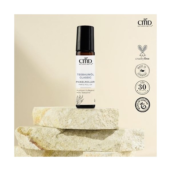 CMD pickel Roller avec huile de ARBRE DE thé Culture écologique 10 ML