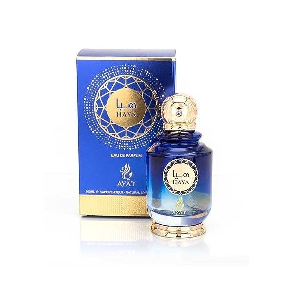 Eau de Parfum 100ml Ayat Perfumes - Made in Dubaï Avec Des Notes de Bergamot Rose Framboise Jasmin Musc et Patchouli - EDP Or
