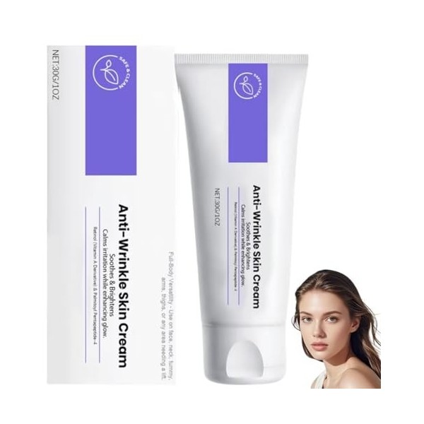 Anti Rides Puissant Immediat,Creme Lifting Immediat Visage,élimine Les Rides & Ridules,Effet Lifting Instantané,Combleur De R...