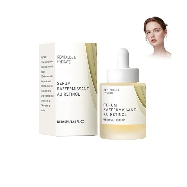 Serum Visage Professionnel Retinol 0.2 Boosting Shot Ampoule – Soothing Hydration Ampoule Suitable pour une Peau Ferme et Hyd