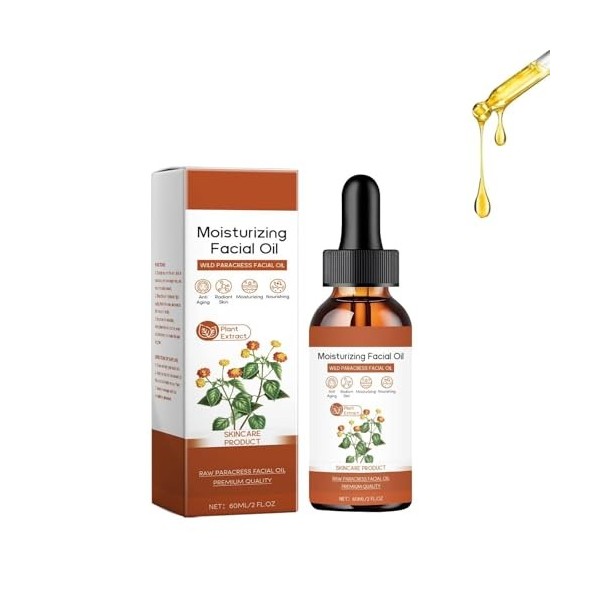 Huile pour le visage de paracress,Huile de paracress biologique,huiles visage anti-âge,serum hydratant visage,huiles bio oil ...