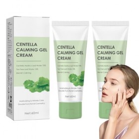 2 Pcs Centella Calming Gel Crème, Crème Hydratante Riche Con de la Centella Asiatica, Day&Night Cream,Soin Hydratant pour le 