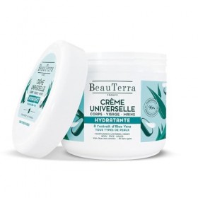 BeauTerra Crème Universelle Hydratante 400 ml Crème Jour et Nuit