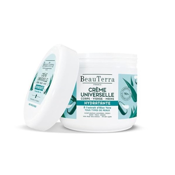 BeauTerra Crème Universelle Hydratante 400 ml Crème Jour et Nuit
