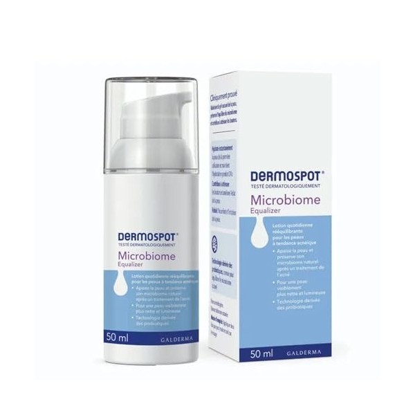 DERMOSPOT Microbiome Lotion Hydratante 50 ml Crème Jour et Nuit