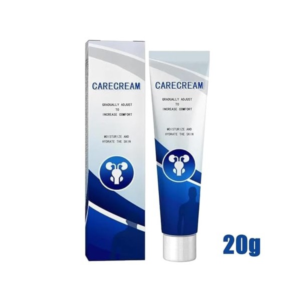 Men Care Gel - Soothing Cream for Private Skin Comfort | 20g Gentle Formula with Cooling Effect, Hydrating Formula, Skin Reli
