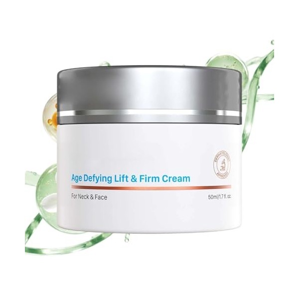 Crème visage femme,Lotion raffermissante, hydratation, éclat, non grasse pour le cou,Crème Hydratante et Nourrissante - Pour ...