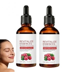 Sérum visage Revitalize Essences, soin de la peau infusé à larbutine, sérum hydratant intense, soin adoucissant le grain de ...