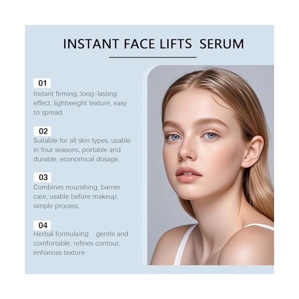 Crème anti-rides instantanée crème raffermissante la peau visage et le cou jour et nuit hydratant raffermissant anti-âge les ...