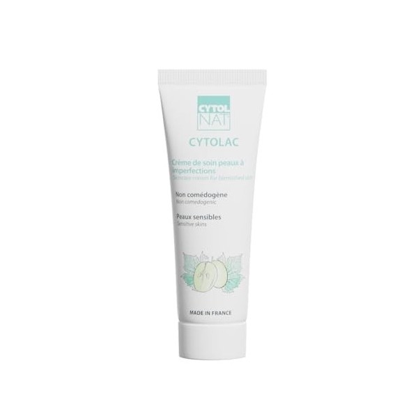 CYTOLNAT-Cytolac Crème Anti-Imperfections- Répare, Hydrate, Apaise, Affine le grain de peau - Diminution du Nombre de Boutons
