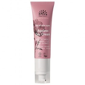 Urtekram Crème de jour douce à la rose sauvage avec vitamine C - Crème anti-âge pour le visage - Hydratant à lacide hyaluron