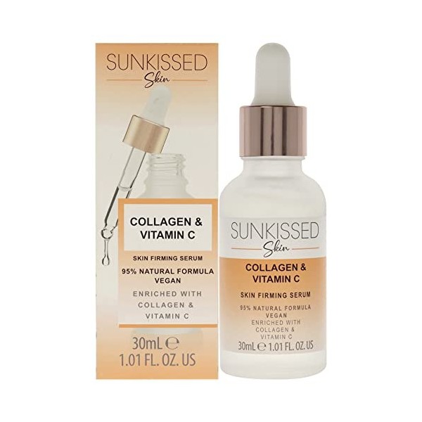 Collagen and Vitamin C Serum by Sunkissed for Unisex - 1.01 oz Serum