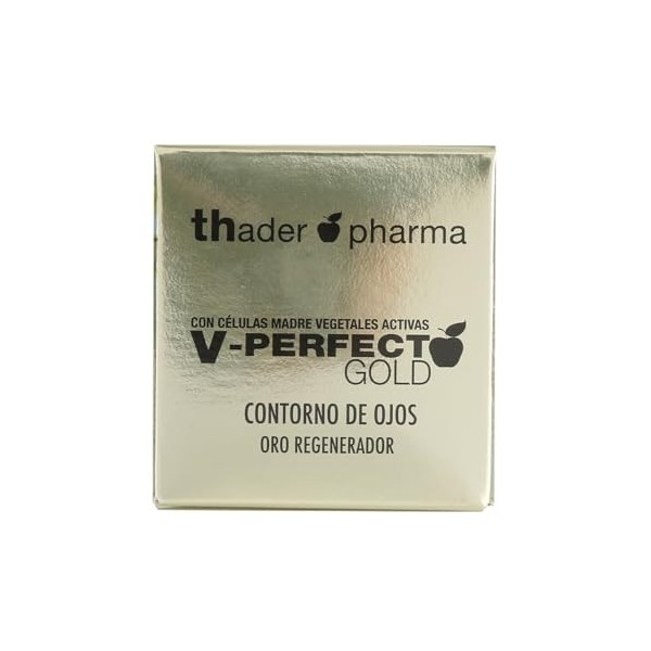 Thader Pharma Contour des yeux à lOr Régénérateur V-Perfect Gold, idéal pour les peaux matures, 30 ml