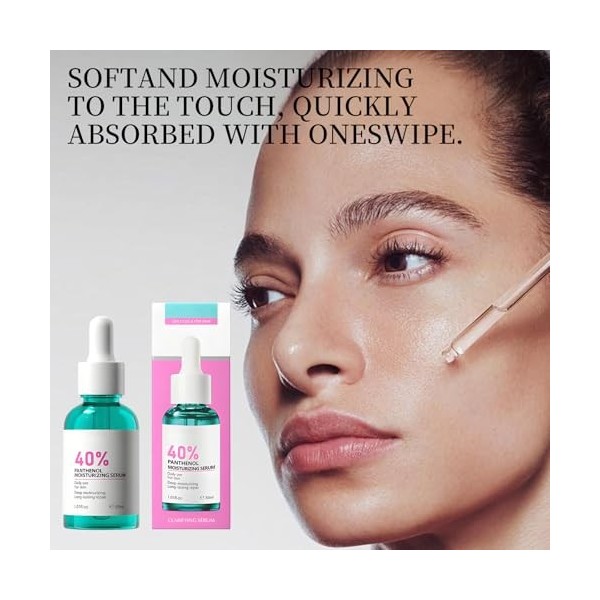 Sérum Hydratant Pour Le Visage 30 Ml * 2, Hydratant Anti-âge, Acide Panolique Pour Le Visage, Contient De La Vitamine B5, Hyd