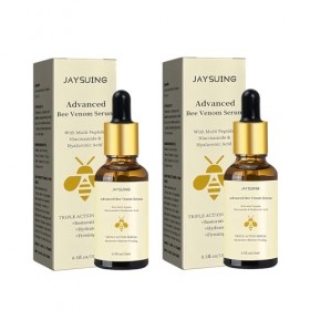 2 Pièces Essence de Venin Dabeille, Sérum de Soin Anti-Âge Anti-Rides Hydratant et Nourrissant au Miel, Peau Ferme Réduire l