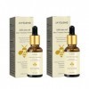 2 Pièces Essence de Venin Dabeille, Sérum de Soin Anti-Âge Anti-Rides Hydratant et Nourrissant au Miel, Peau Ferme Réduire l