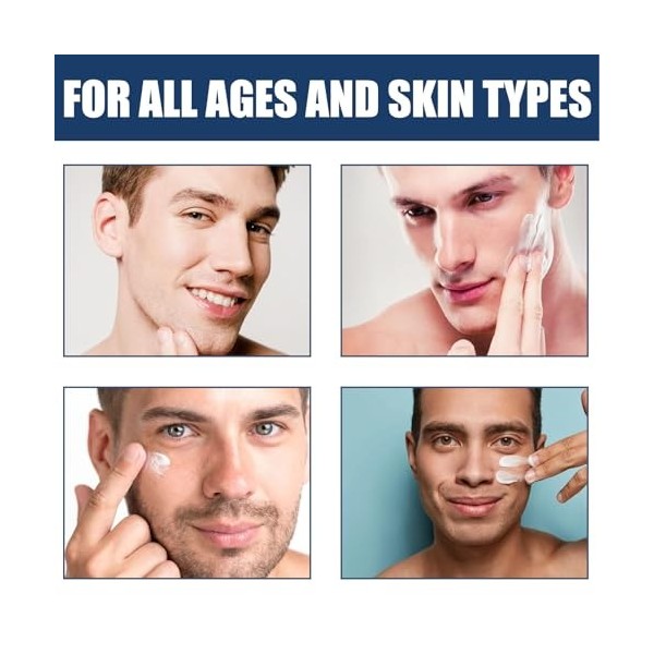 Crème Hydratante Pour le Visage Pour Hommes, 50 Ml, Crème Hydratante Pour le Visage, Hydrate, Réduit les Rides, Soulage les P