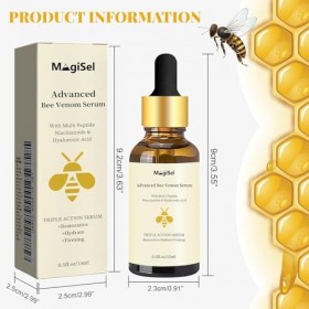 Sérum Anti-âge au Venin dabeille,hydratant et nourrissant au Venin dabeille,15ml Sérum de Soin Bee Venom