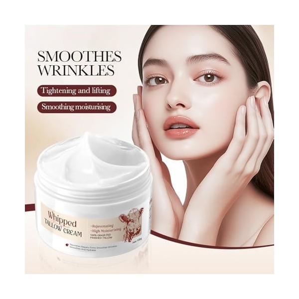 Crème Hydratante Au Suif De Bœuf, 100 G Crème Nourrissante Crème De Suif De Bœuf Crème Hydratante Pour Le Visage Et Le Corps,