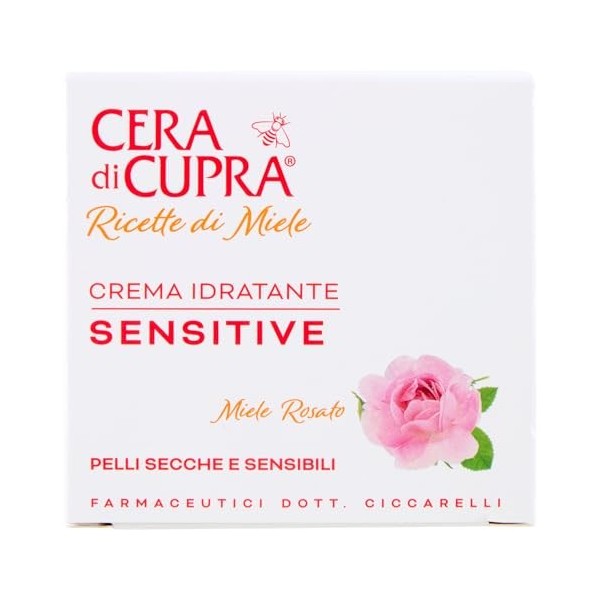 Cera di Cupra, Crema Idratante Sensitive, Ripristina lIdratazione Ottimale, Azione Ultra-comfort, Nutre le Pelli Secche e Se