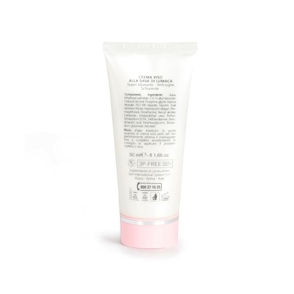 Ocleò Crème visage à la bave desc hydratante, anti-rides, clarifiant 50 ml