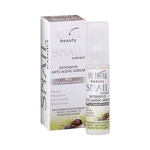 Victoria Beauty Sérum anti-âge intense à lextrait descargots 99 % dorigine naturelle Tous types de peaux