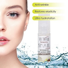 Victoria Beauty Sérum anti-âge intense à lextrait descargots 99 % dorigine naturelle Tous types de peaux
