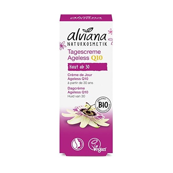 Alviana - Crème de jour bio anti âge Q10 30ml Alviana